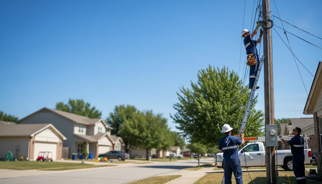 Residential electrician providing installation services in New Trenton, IN
